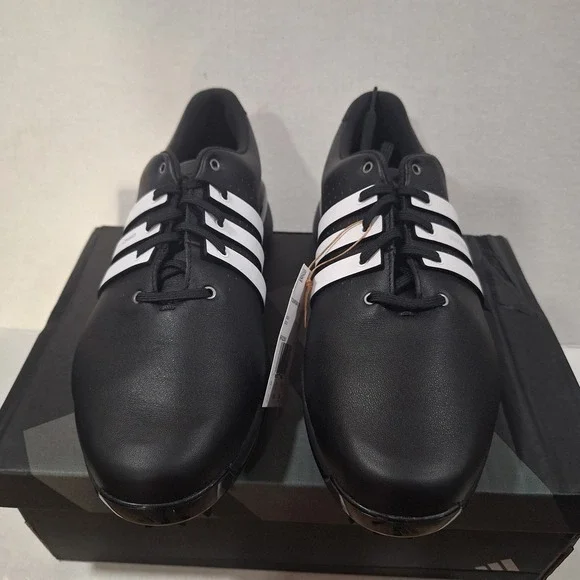 Adidas Tour360 24 IF0250 Men's‎ Golf Shoes, Black/White, Size 9W NEW